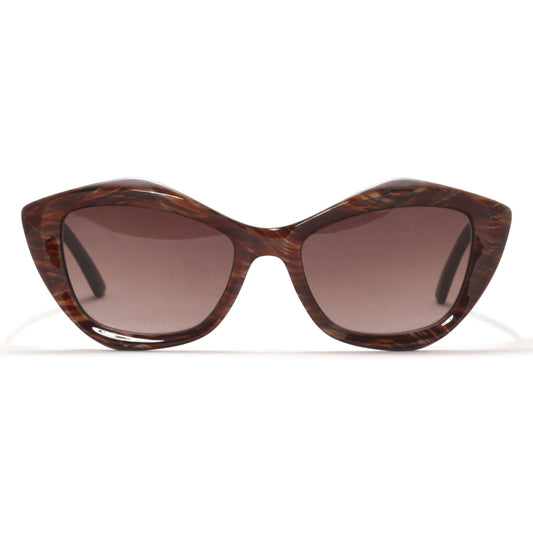 Óculos de Sol Evoke Lilli RD01 RADICA MATTE BLACK BROWN GRADIENT TAM 51 MM