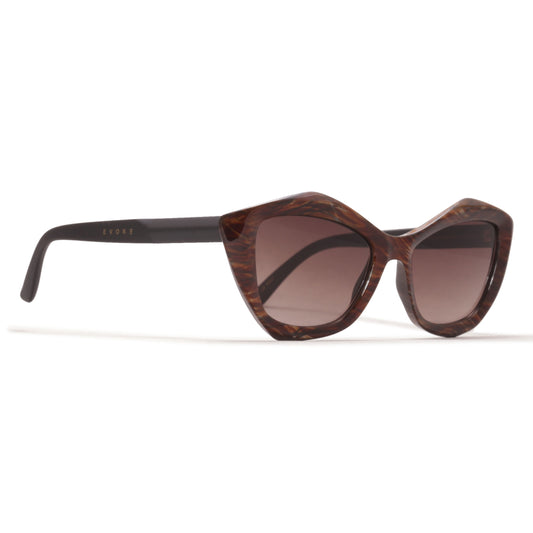 Óculos de Sol Evoke Lilli RD01 RADICA MATTE BLACK BROWN GRADIENT TAM 51 MM