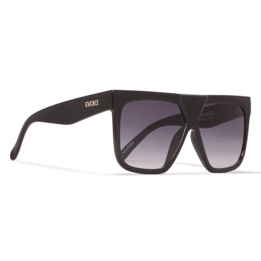 Óculos de sol Evoke Thinker A01 Black Shine Gray Gradient