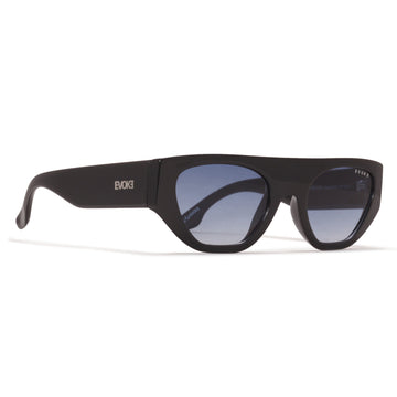Óculos de Sol Evoke Kurt A02 BLACK SHINE SILVER BLUE TOTAL TAM 52 MM