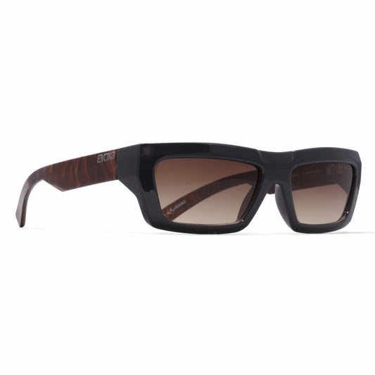 ÓCULOS DE SOL OUTLAW HIGH-END A21T BLACK RADICA SILVER BROWN GRADIENT