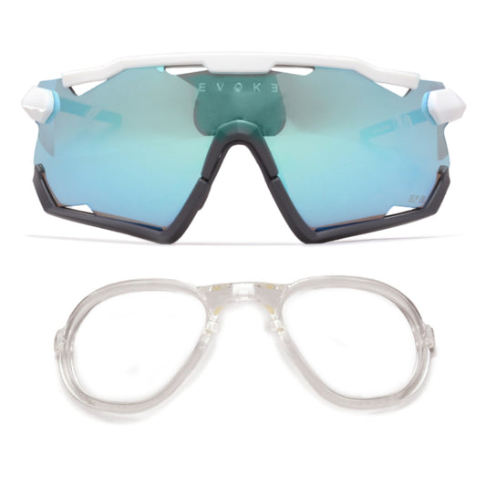 ÓCULOS LIFE PERFORMANCE ELP 01 ENDURANCE B01S WHITE BLACK GREEN MIRROR