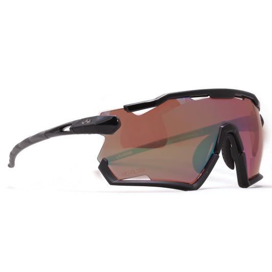 ÓCULOS DE SOL LIFE PERFORMANCE ELP 01 ENDURANCE A01C BLACK SHINE MATTE GRAF GREEN MIRROR