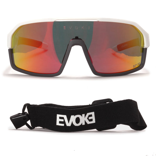 ÓCULOS DE SOL LIFE PERFORMANCE ELP 04 SPIKE B01P WHITE MIDNIGHT BLACK RED MIRROR