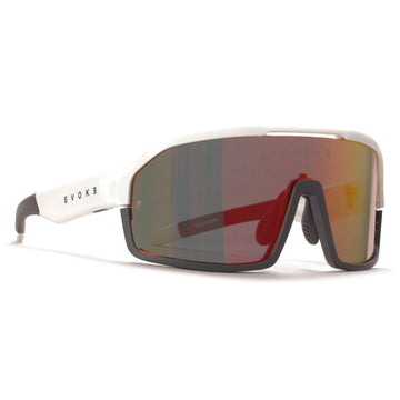 ÓCULOS DE SOL LIFE PERFORMANCE ELP 04 SPIKE B01P WHITE MIDNIGHT BLACK RED MIRROR