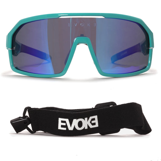 ÓCULOS LIFE PERFORMANCE ELP 04 SPIKE E07P JADESTONE DARK BLUE MIRROR