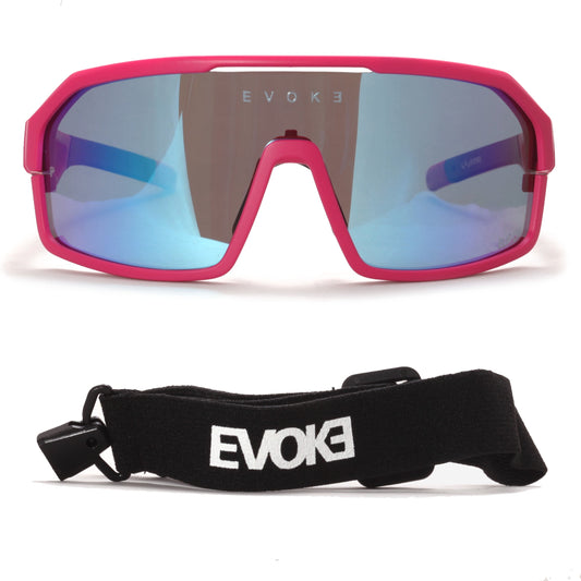 ÓCULOS DE SOL LIFE PERFORMANCE ELP 04 SPIKE K19P PINK NEON MATTE GREEN MIRROR