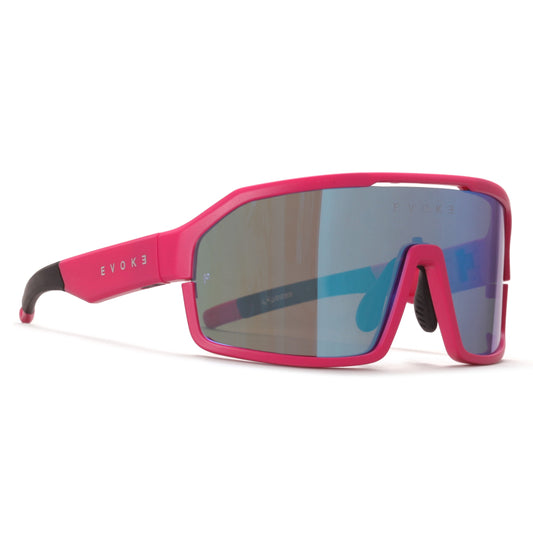 ÓCULOS DE SOL LIFE PERFORMANCE ELP 04 SPIKE K19P PINK NEON MATTE GREEN MIRROR