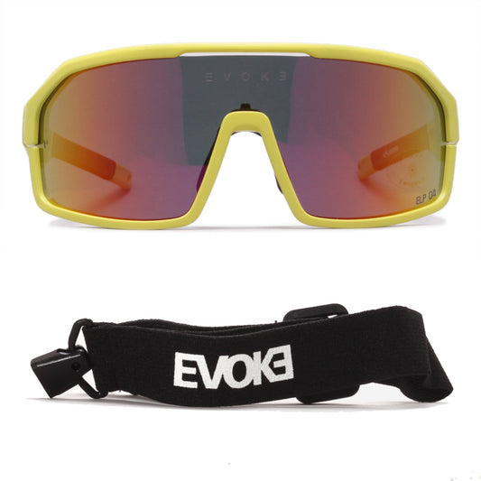 ÓCULOS LIFE PERFORMANCE ELP 04 SPIKE J18P LEMON YELLOW MATTE RED MIRROR