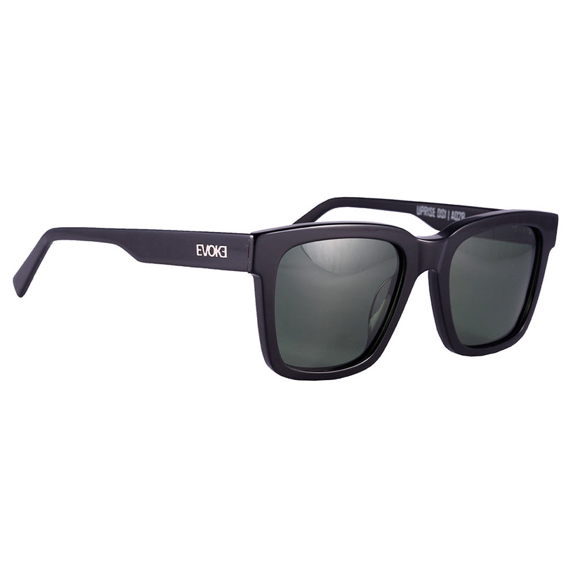 ÓCULOS DE SOL UPRISE DS1 BRA02P BLACK SHINE GREEN POLARIZED