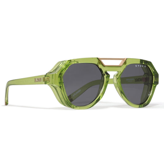 ÓCULOS DE SOL AVALANCHE E02 CRYSTAL GREEN MATTE GOLD