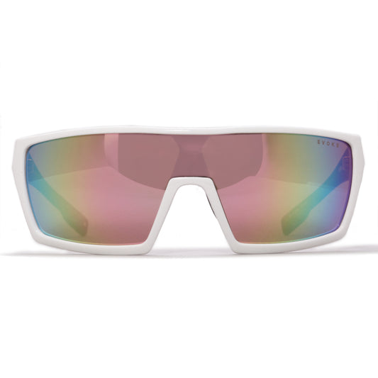 ÓCULOS DE SOL BIONIC BETA BA02S SHINE WHITE MATTE BLACK ROSE MIRROR