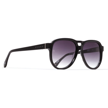 ÓCULOS DE SOL X EOH11 EVK 48 AVIADOR BLACK SHINE GRAY GRADIENT