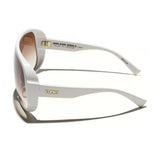 Óculos de Sol Evoke Amplifier Goggle High-end B01T White Gold Brown Gradient