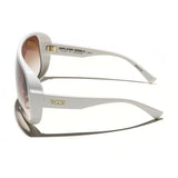 Óculos de Sol Evoke Amplifier Goggle High-end B01T White Gold Brown Gradient TAM 139 MM