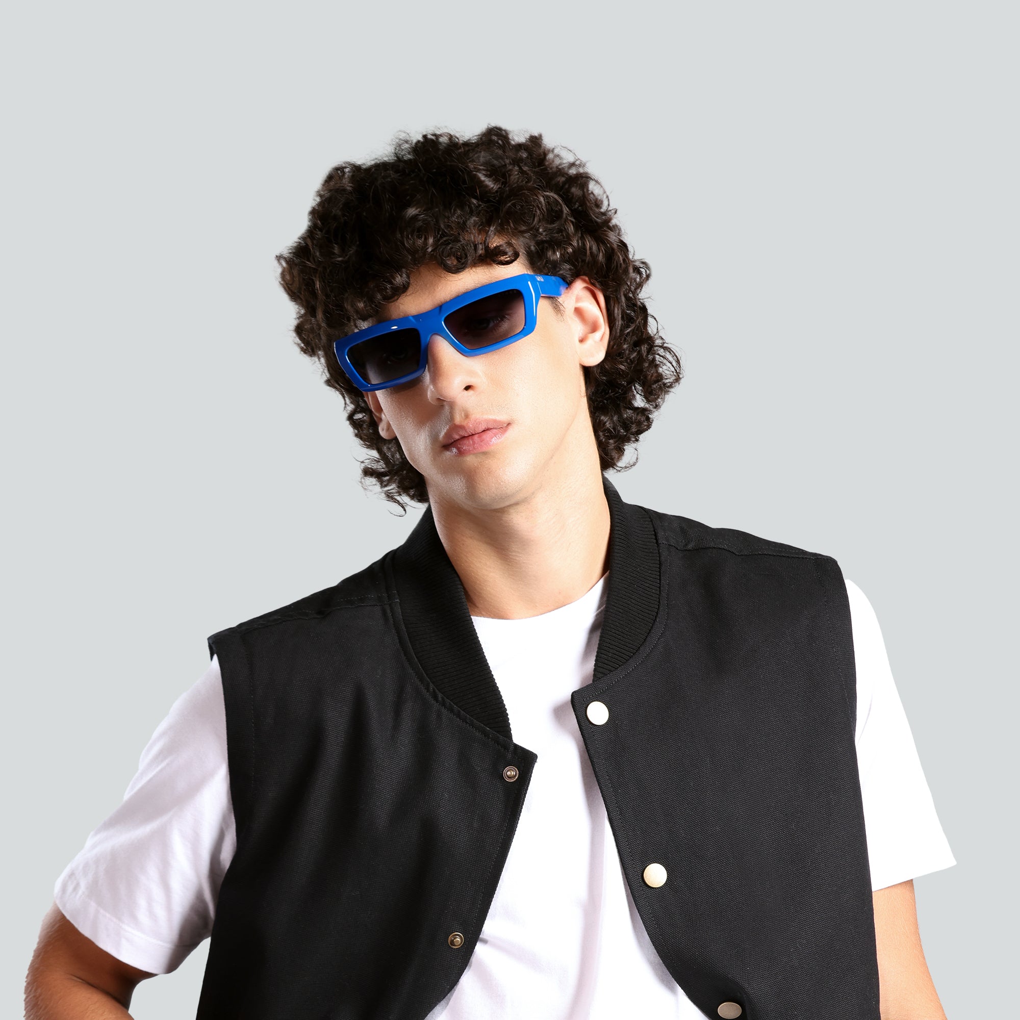 Óculos de Sol Outlaw High-end D01 Eletric Blue Silver Gray