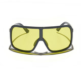 Óculos de Sol Evoke Nosedive High-end A02 Midnight Shine Silver Yellow Total