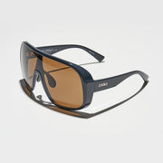 Óculos de Sol Evoke Amplifier Goggle High-end A01 Midnight Shine Gun Brown Total TAM 139 MM