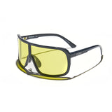 Óculos de Sol Evoke Nosedive High-end A02 Midnight Shine Silver Yellow Total TAM 137 MM