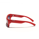 Óculos de Sol Evoke Outlaw High-end C11T  Watermelon Red Matte Silver Gray Gradient TAM 56 MM