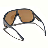 Óculos de Sol Evoke Amplifier Goggle High-end A01 Midnight Shine Gun Brown Total TAM 139 MM