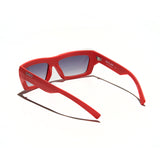 Óculos de Sol Evoke Outlaw High-end C11T  Watermelon Red Matte Silver Gray Gradient