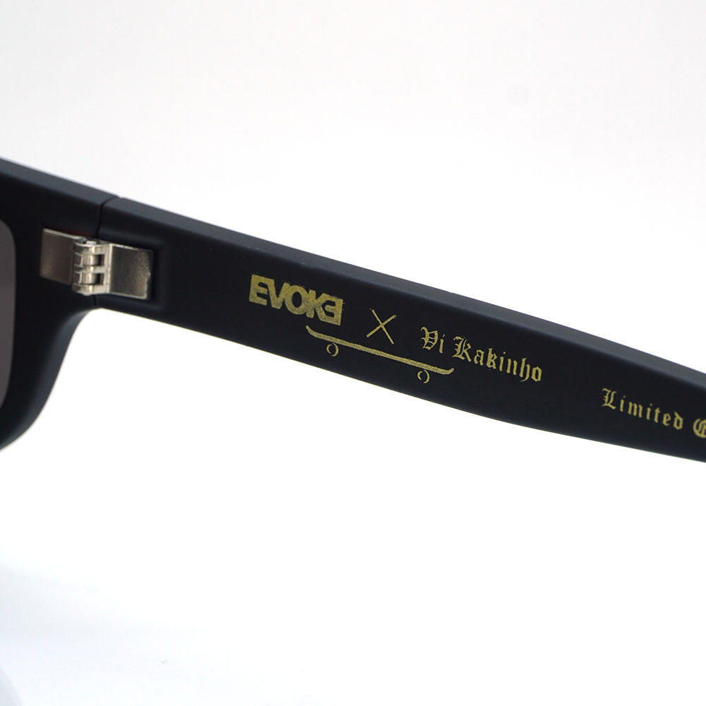 Óculos de Sol Evoke X VI Kakinho B-Side VK11 BLACK MATTE GOLD GRAY
