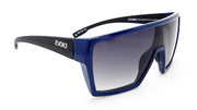 Óculos de Sol Evoke Bionic ALFA D01 BLUE SHINE BLACK SILVER GRAY GRADIENT TAM 133 MM
