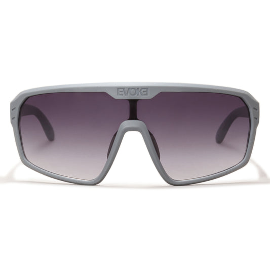 ÓCULOS DE SOL EVOKE BLOCK FLOW H11 LIGHT GRAY MATTE GRAY GRADIENT