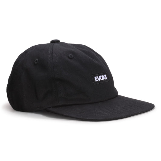 Evoke Boné Supercap Liso Frente Americana Mediterrâneo Preto logo Bordado