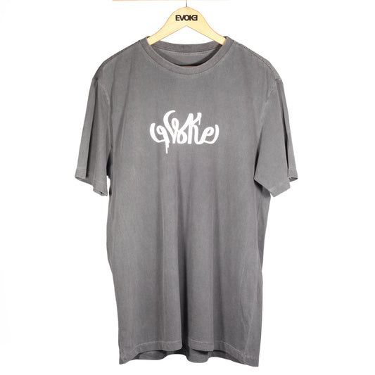 Camiseta Evoke Fio 30 Tinturado - Evoke Letering - Black