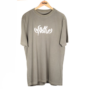 Camiseta Evoke Fio 30 Tinturado - Evoke Letering - Verde Musgo