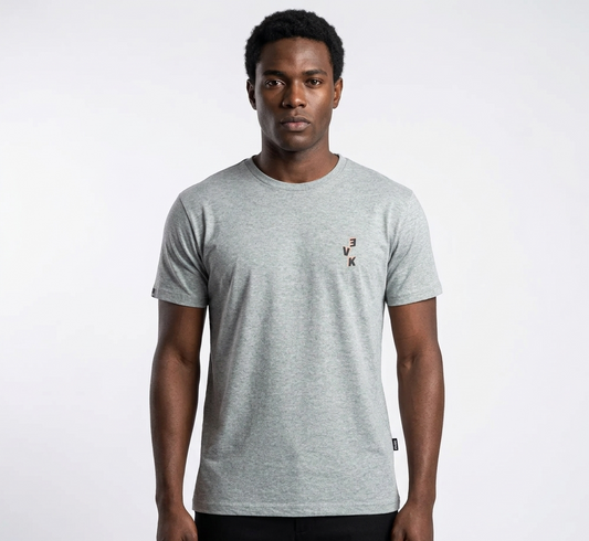Camiseta Evoke EVK 05A Enjoy The New Overlap Cinza