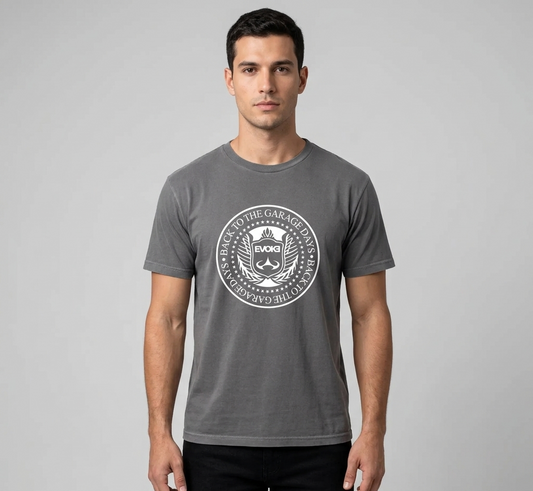 Camiseta Evoke Fio 30 Tinturado - Back to the Garage - Black