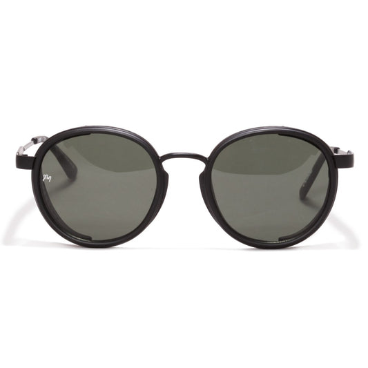 Óculos de Sol Evoke Sandstorm EOH11 Black Matte Silver Green Total