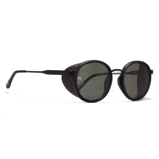 Óculos de Sol Evoke Sandstorm EOH11 Black Matte Silver Green Total