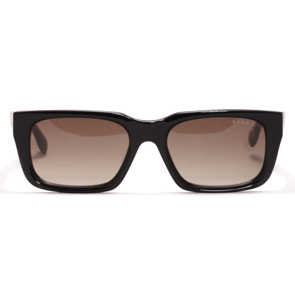 Óculos de Sol Evoke EVK 49 A02 Black Shine Havanna Gold Brown