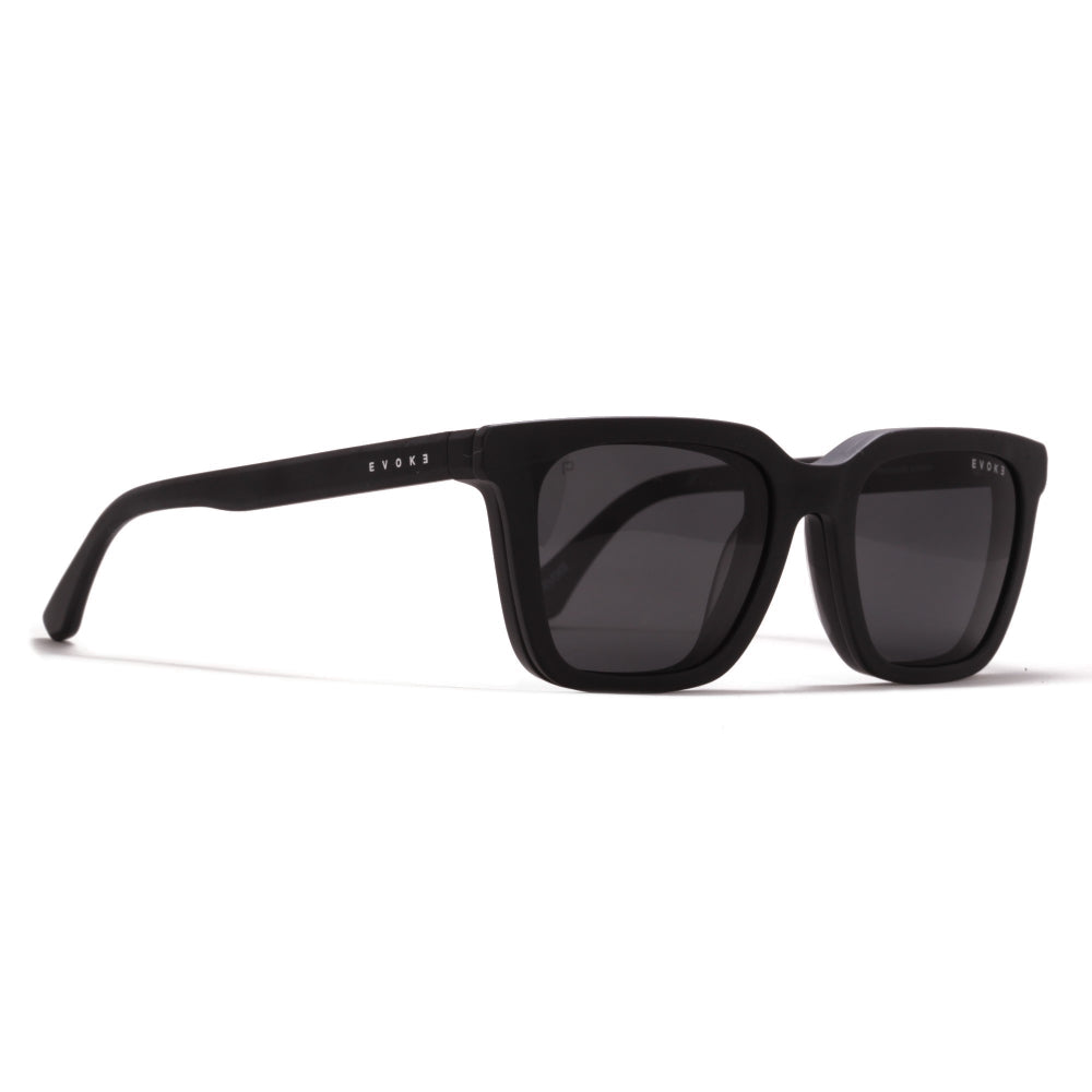 ÓCULOS DE GRAU EVOKE CLIP ON SQUARE II A11 MATTE BLACK – Evoke Store