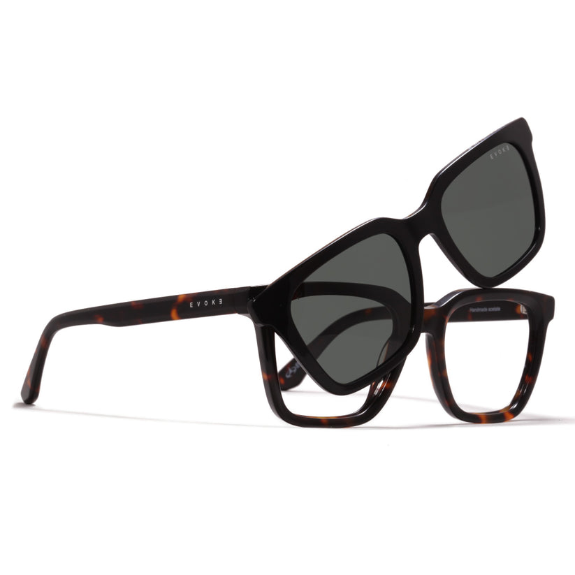 ÓCULOS DE GRAU EVOKE CLIP ON SQUARE II G21 TURTLE POLARIZED