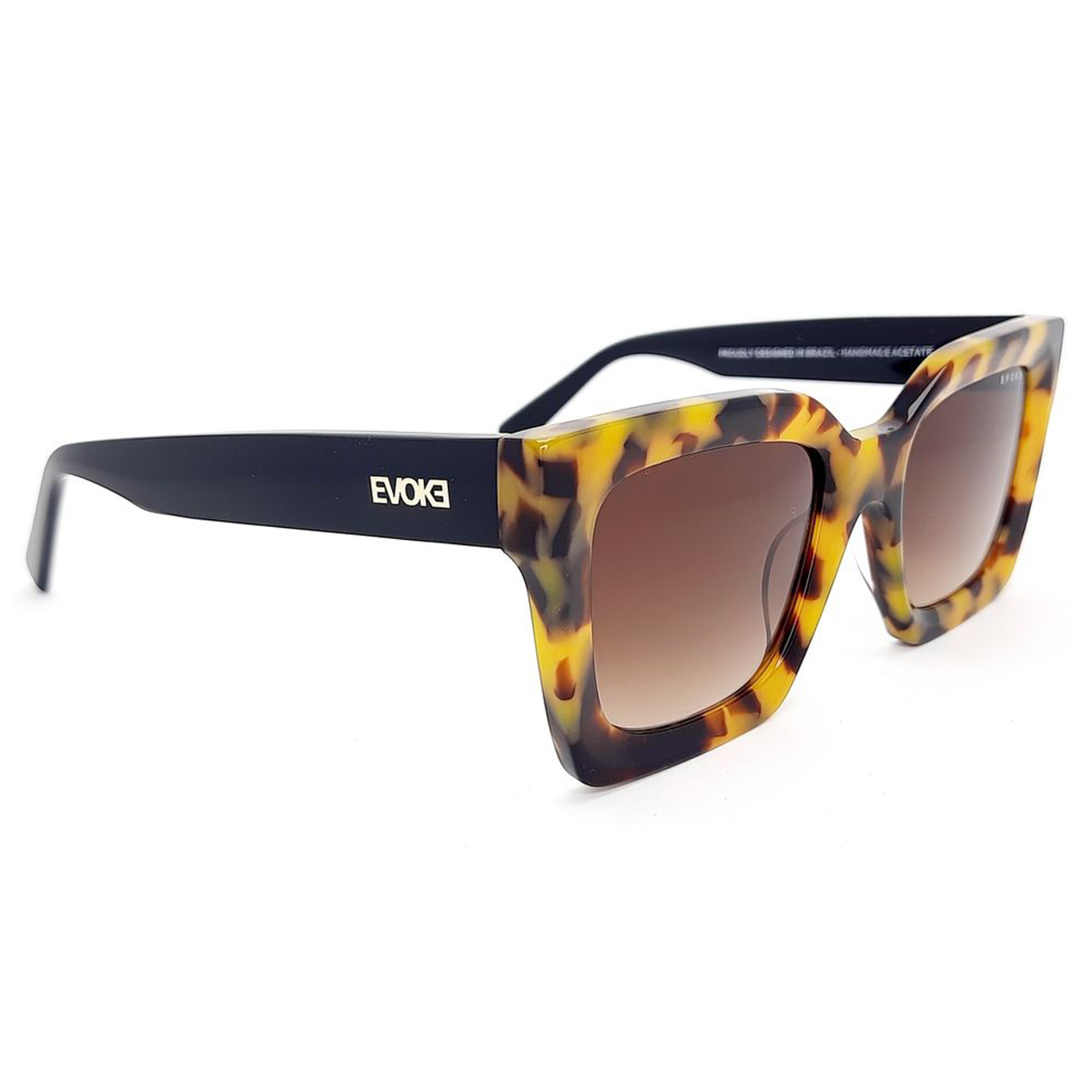 ÓCULOS DE SOL EVK 56 J21 DEMI BLOND BLACK BROWN GRADIENT – Evoke Store