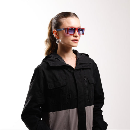 ÓCULOS DE SOL B-SIDE CD02 BORDEAUX BLUE SILVER BLUE GRADIENT