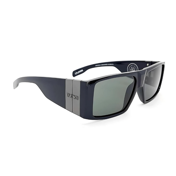 ÓCULOS DE SOL BOMBER BRH01 BLACK SHINE VERDE G15 TOTAL – Evoke Store