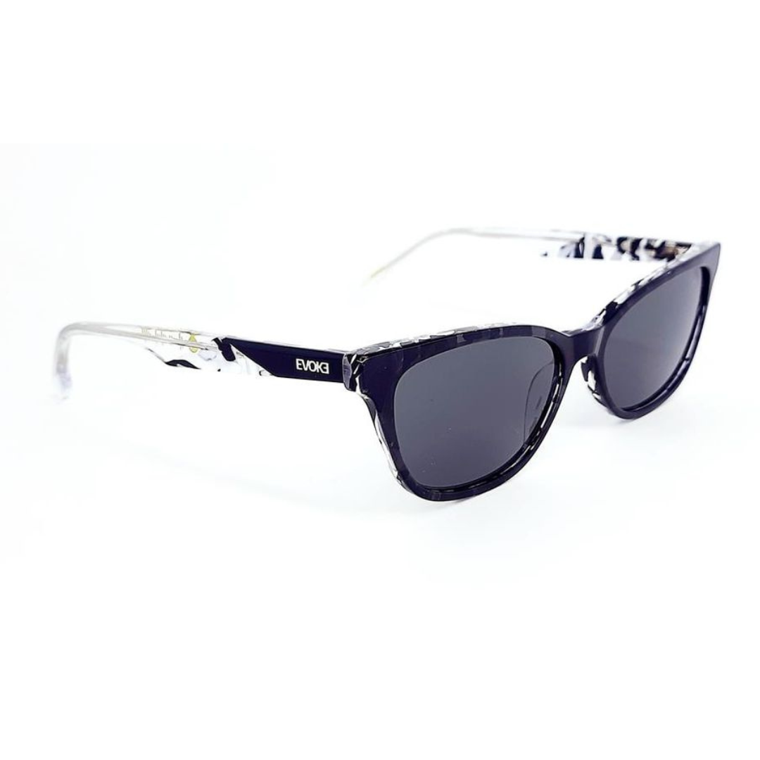 ÓCULOS DE SOL X PEDRO BARROS EVK 33 PBG22 DEMI BLACK GRAY TOTAL
