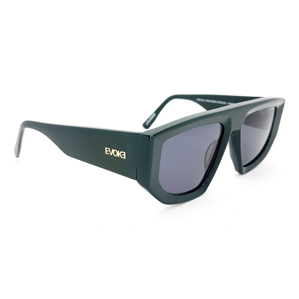 ÓCULOS DE SOL EVK 59 E01 GREEN SHINE GRAY TOTAL – Evoke Store