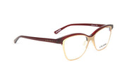 Óculos de Grau Evoke INFLUENCE T01 CRYSTAL RED GOLD TAM 51 MM