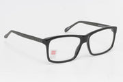 Óculos de Grau Evoke Life I A09 BLACK TEMPLE GRAY STRIPED TAM 54 MM