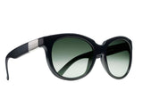 Óculos de Sol Evoke Mystique A02 Black Shine Silver/ Green Degradê