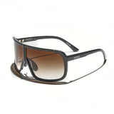 Óculos de Sol Evoke Nosedive High-end A01T Midnight Shine Silver Brown Gradient
