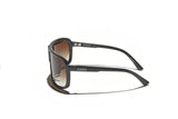 Óculos de Sol Evoke Nosedive High-end A01T Midnight Shine Silver Brown Gradient
