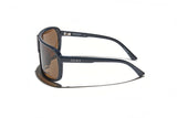 Óculos de Sol Evoke Nosedive High-end A01 Midnight Shine Silver Brown Total TAM 137 MM